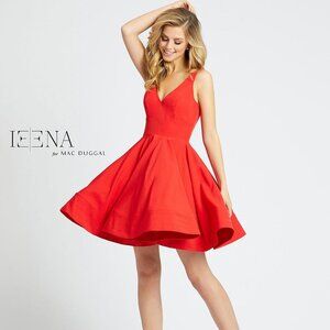 Mac Duggal Red Fit & Flare Dress